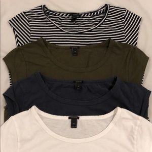 Jcrew ballet cup sleeve T-shirts, 4 colors
